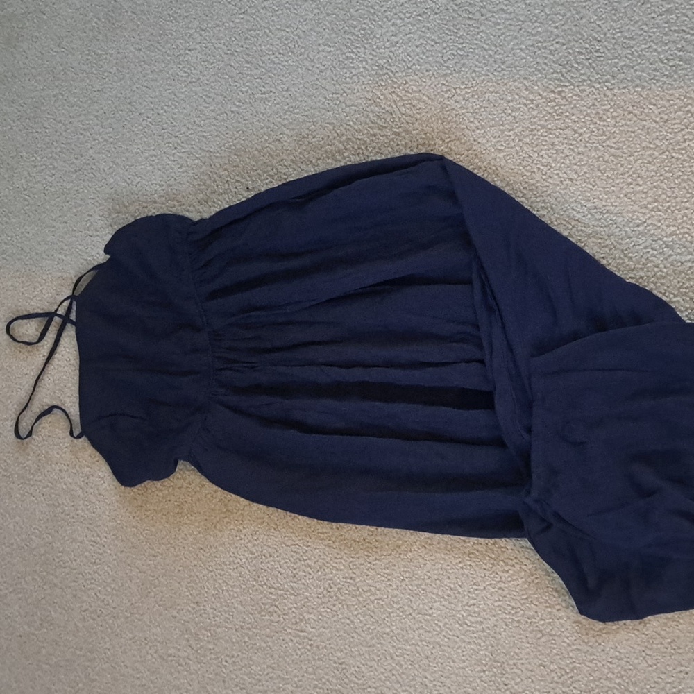 HALARA Navy Cropped Jumpsuit - Picture 4 of 10